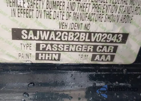 2011 Jaguar Xj Xjl из США, поврежденный, VIN SAJWA2GB2BLV02943